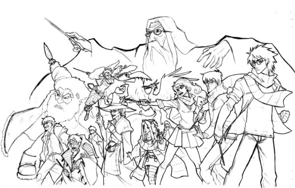 Рисунок Хогвартса