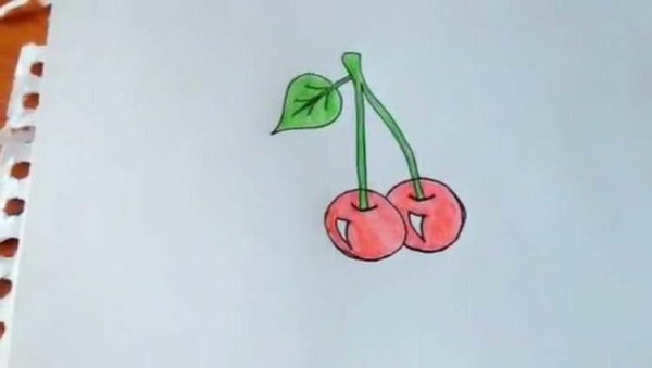 Рисование Вишенки в средней группе