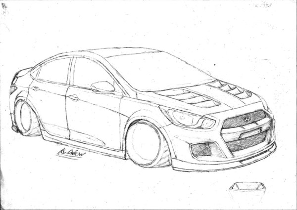 Раскраска Хендай