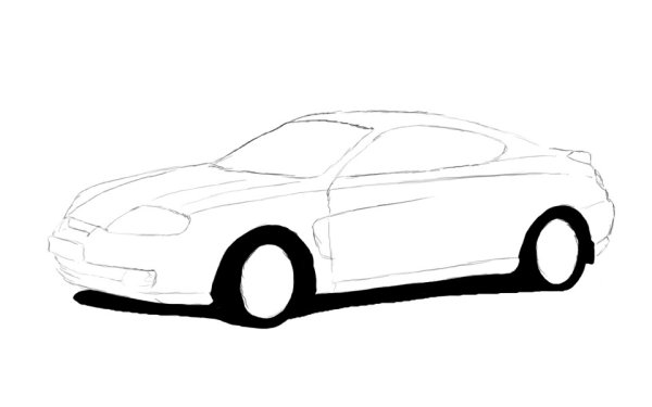 Раскраска Хендай Тибурон