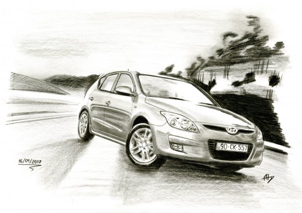 Хендай карандашом