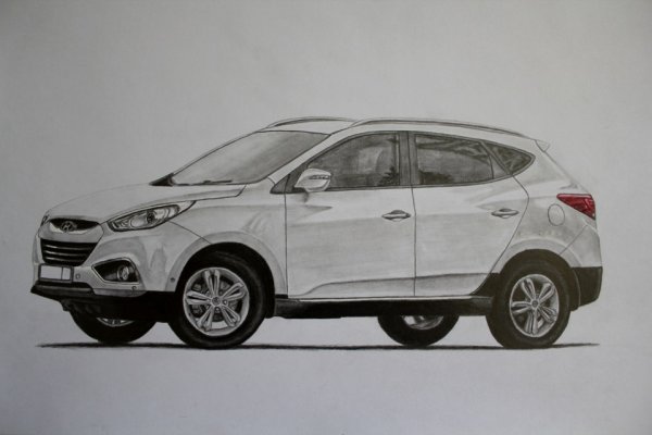 Автомобиль Хендай ШЧ 35 раскраска