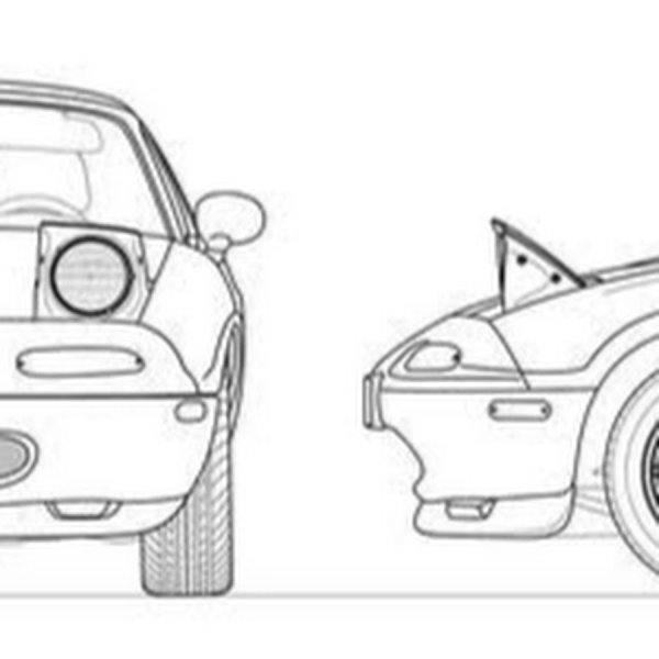 Mazda MX 5 Miata чертеж