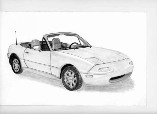 Mazda mx5 Miata drawing