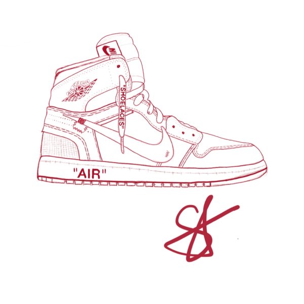 Air Jordan 1 рисунок