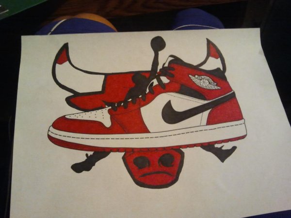 Рисовать джорданы карандашом