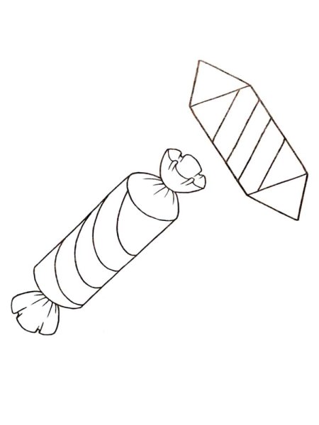 Раскраска конфеты