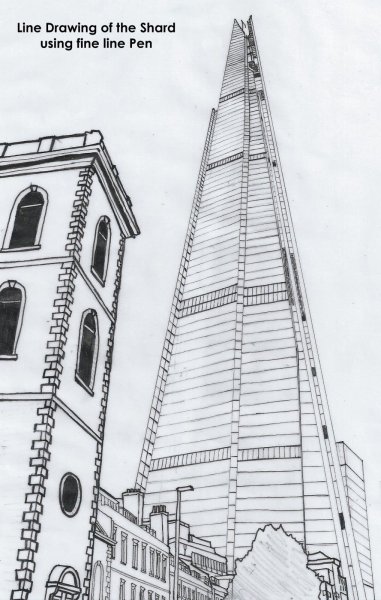 Высотные здания карандашом