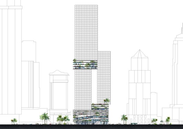 Как нарисовать небоскреб поэтапно