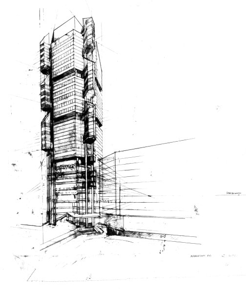 Небоскреб скетч