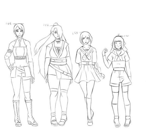 Раскраска Сарада и Химавари