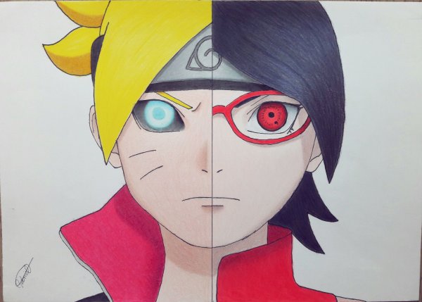 Боруто и Сарада Хокаге