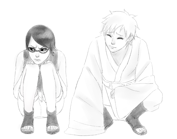 Сарада Учиха Боруто и Мицуки