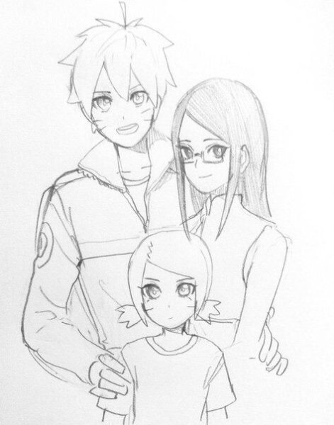 Конохамару и Сарада любовь