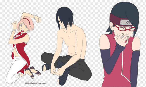 Голое аниме Наруто Сарада