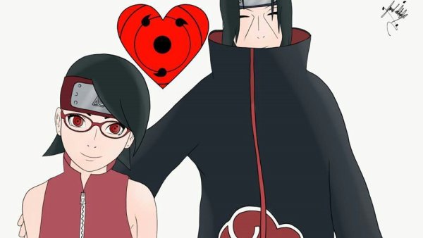 Итачи и Сарада любовь 18