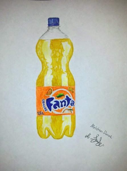 Фанта рисунок карандашами