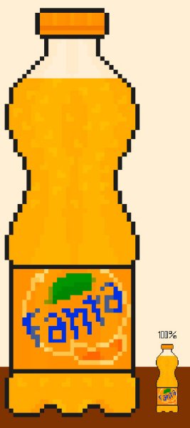 Пиксельная бутылка