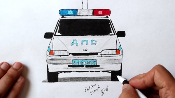 Рисовать машину ДПС