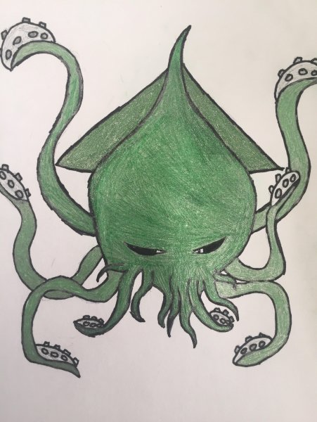 Кракен рисунок