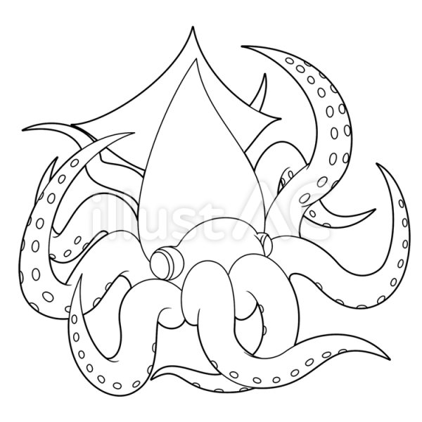 Раскраски для мальчиков Кракен