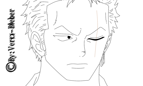 Легкий рисунок Зоро