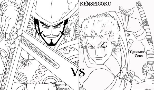 Ророноа Зоро набросок