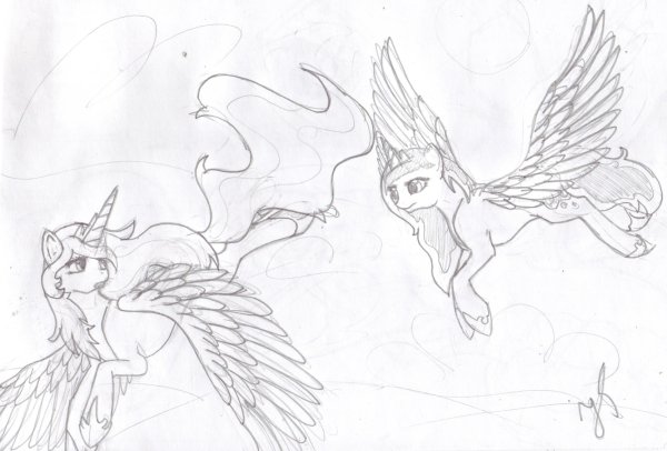 Рисунки для срисовки аликорны