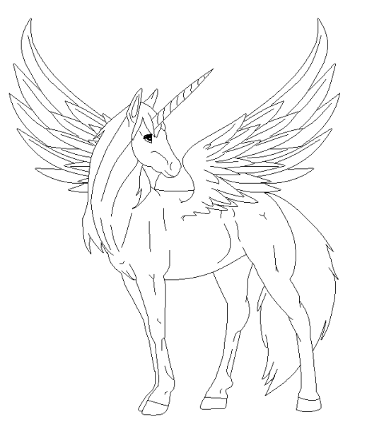 Раскраска Аликорн