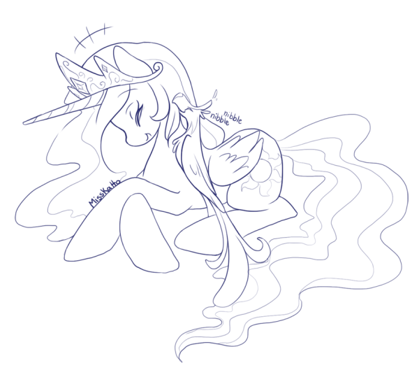 Принцесса Селестия Наброски