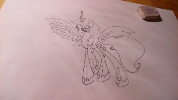 Аликорн простой срисовать