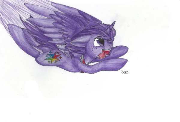 Рисунок милого аликорна