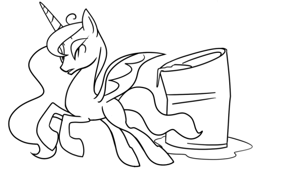 Раскраска Аликорн сложно