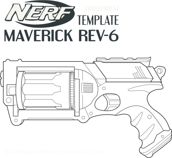 Бластер нёрф раскраска