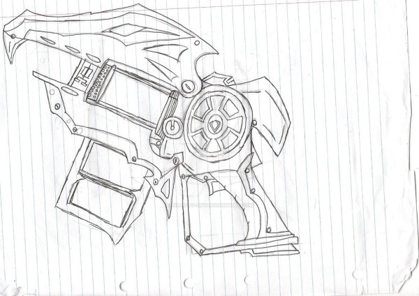 Раскраска пистолета Нерфер