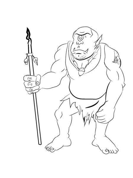 Циклоп Полифем рисунок