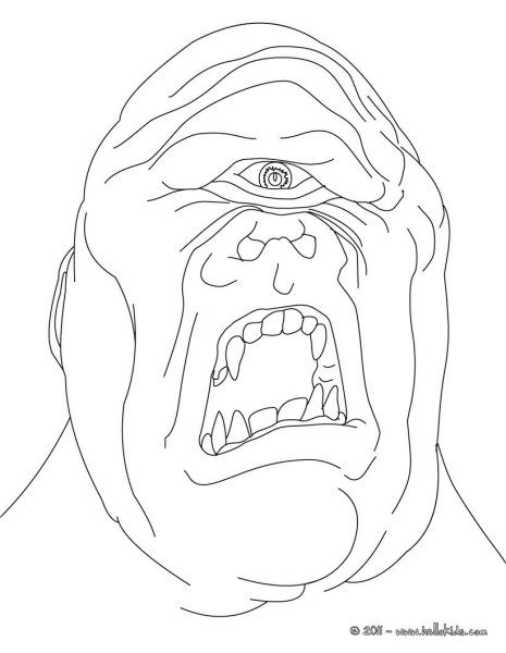 Великан раскраска