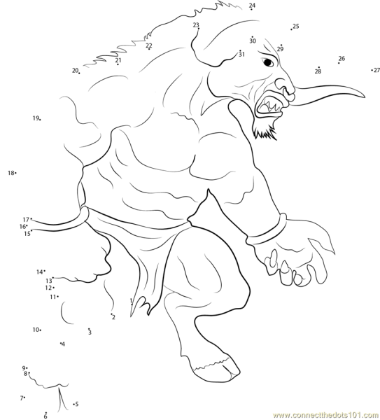 Циклоп раскраска