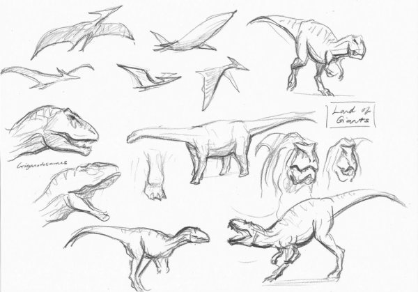Динозавры референсы анатомия