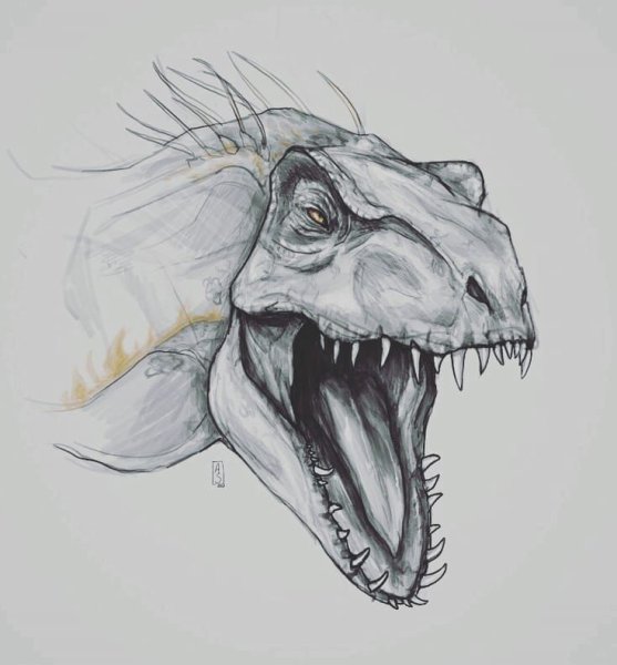Jurassic World Indoraptor скетч