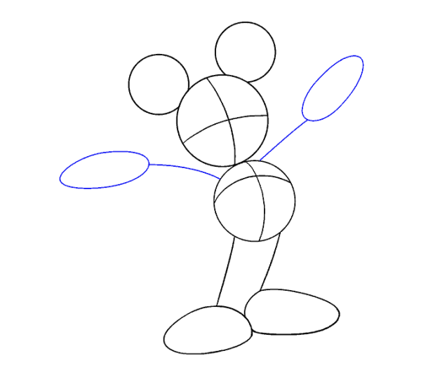 Схема рисования Микки Мауса