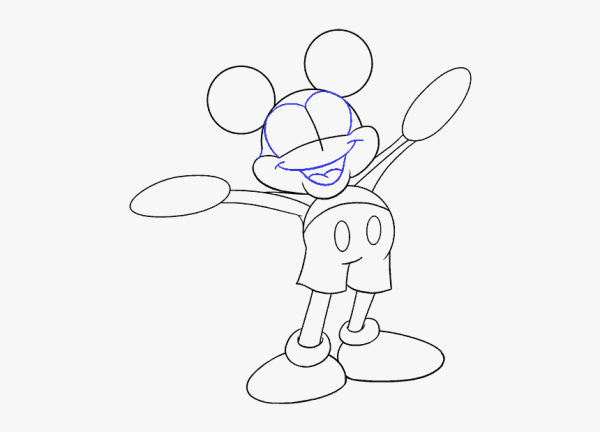 Микки Маус пошаговый рисунок