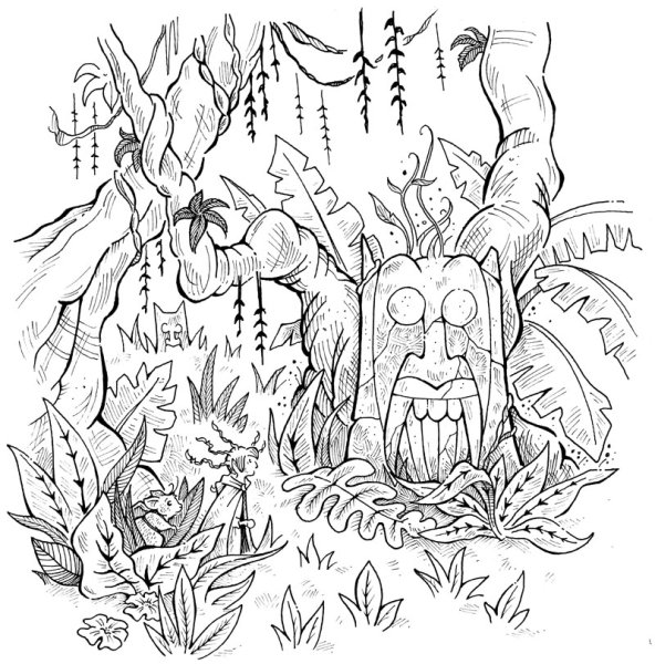 Джунгли карандашом