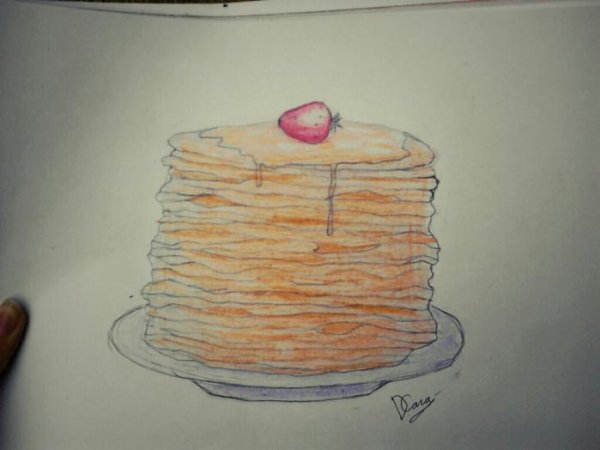 Рисование блинов