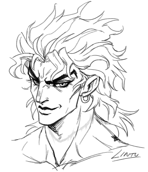 Дио Джоджо для срисовки