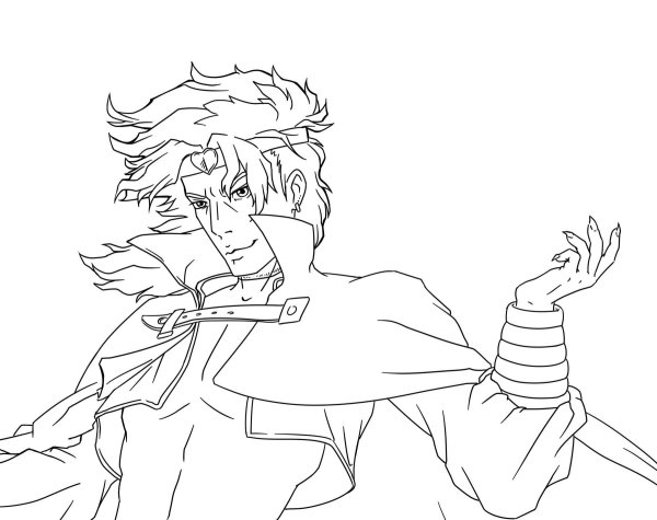 Джоджо раскраска дио