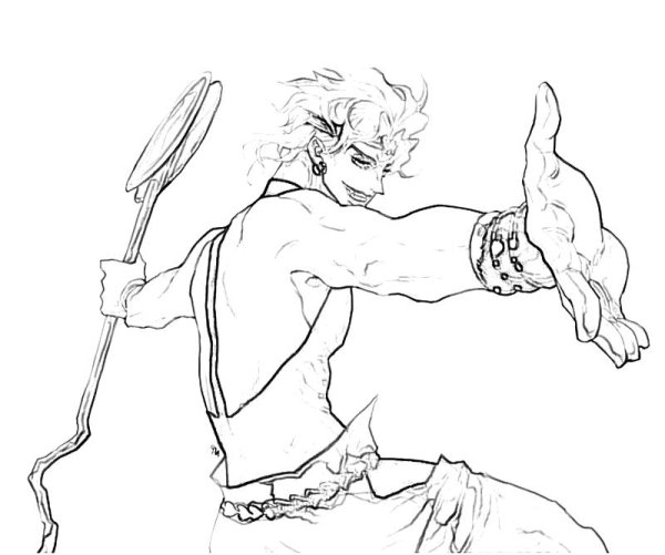 Дио Брандо раскраска