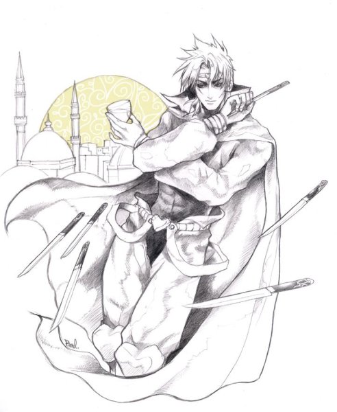 Дио рисунок Jojo