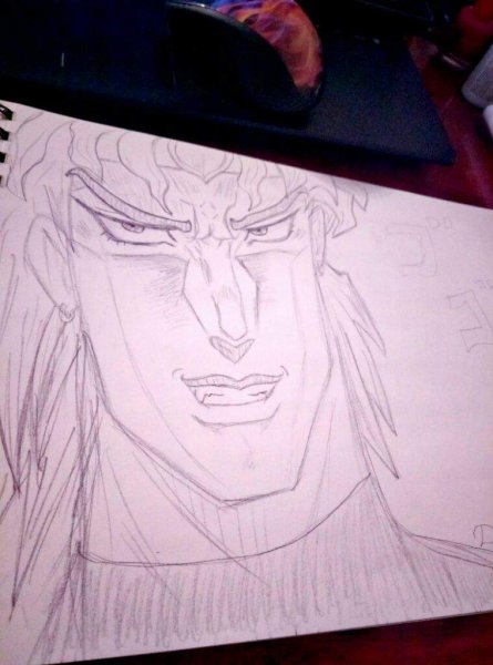 Джорно в позе дио