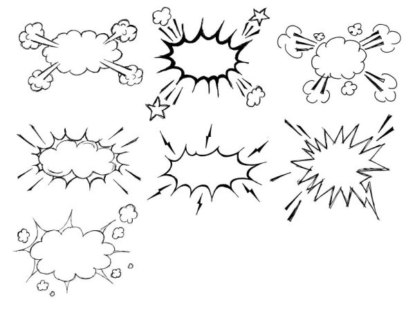 Вспышка рисунок